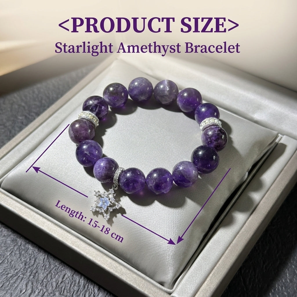 "Purple Star" Amethyst Bracelet