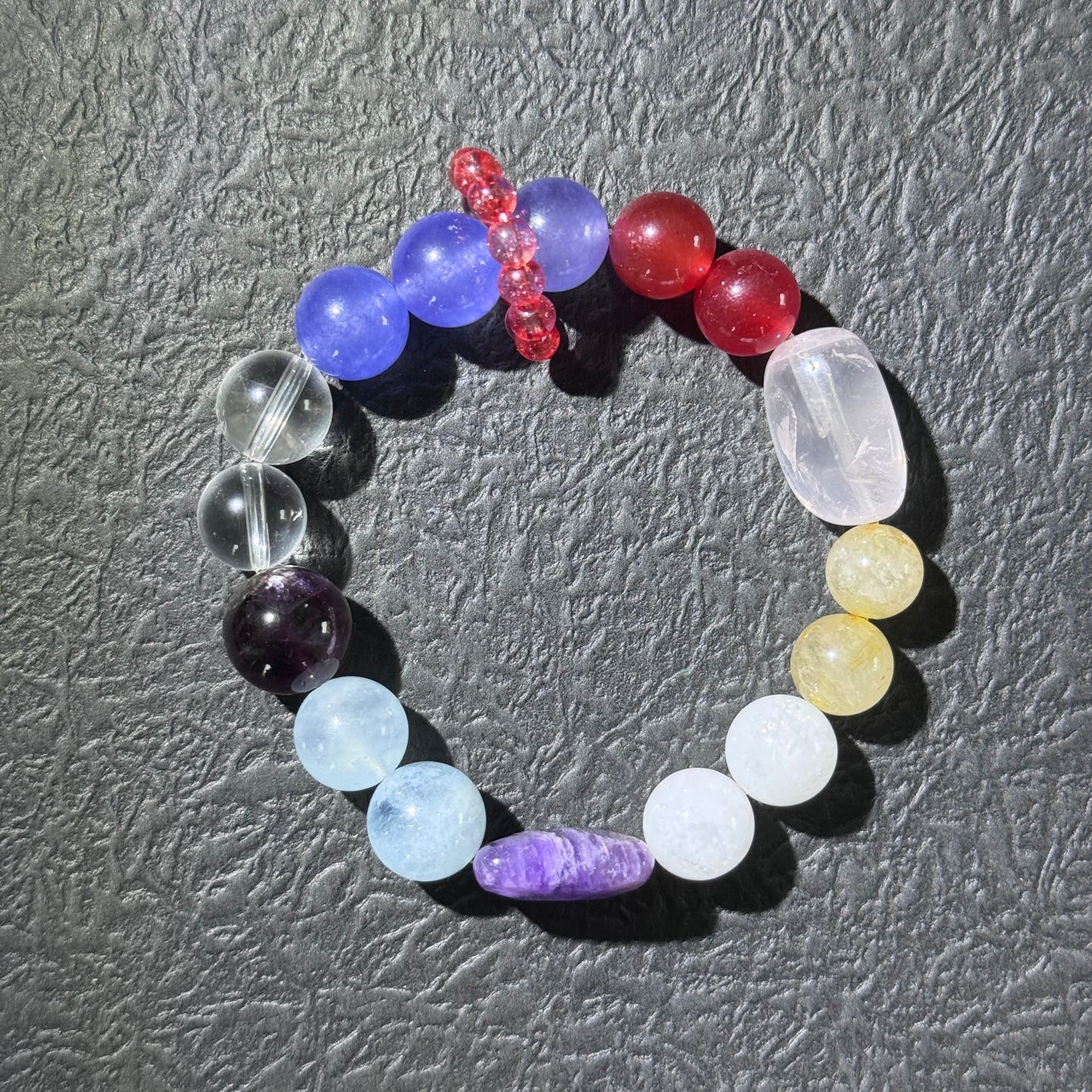 "Rainbow Radiance" Multicolor Crystal Bracelet