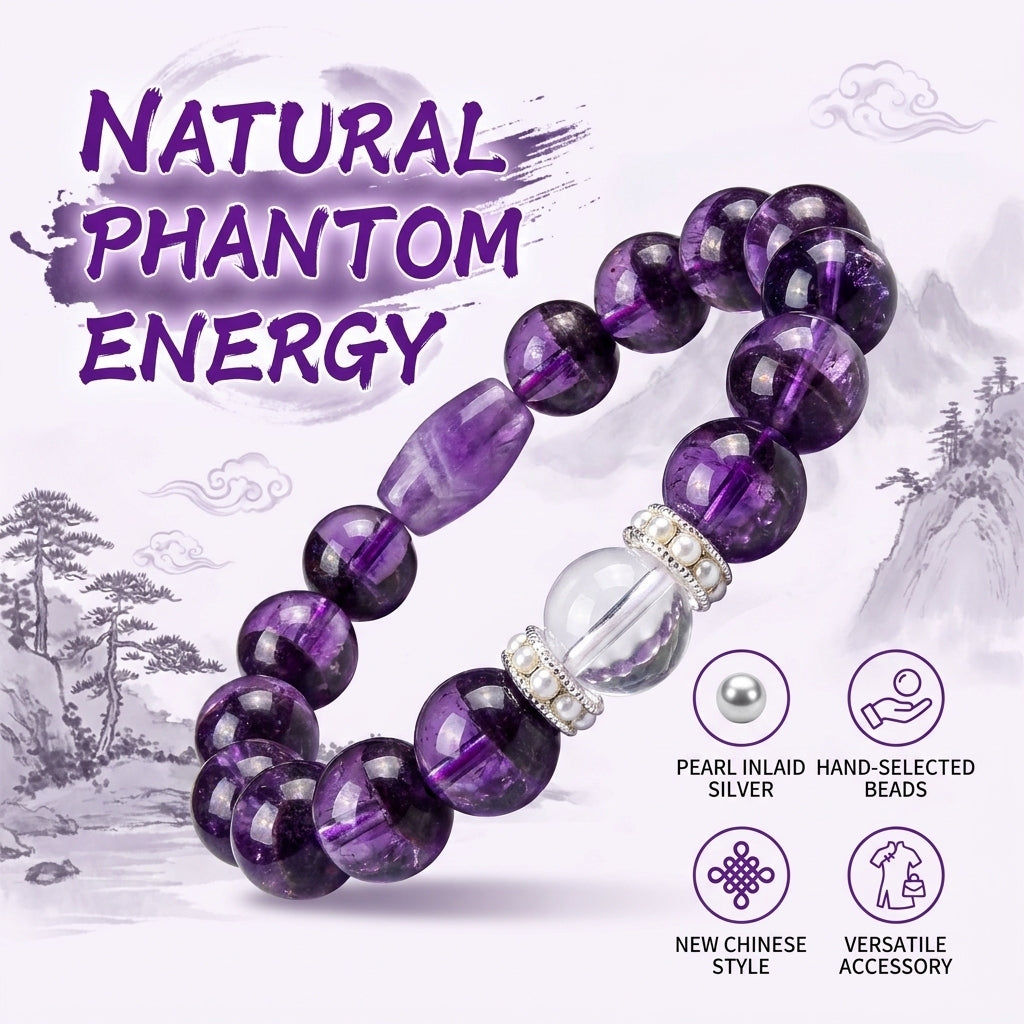 "Purple Dream" Amethyst Ghost Bracelet