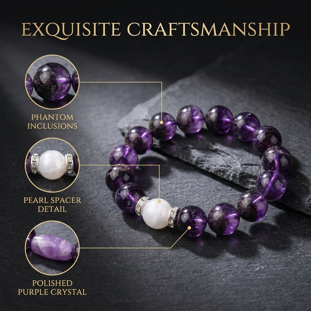 "Purple Dream" Amethyst Ghost Bracelet