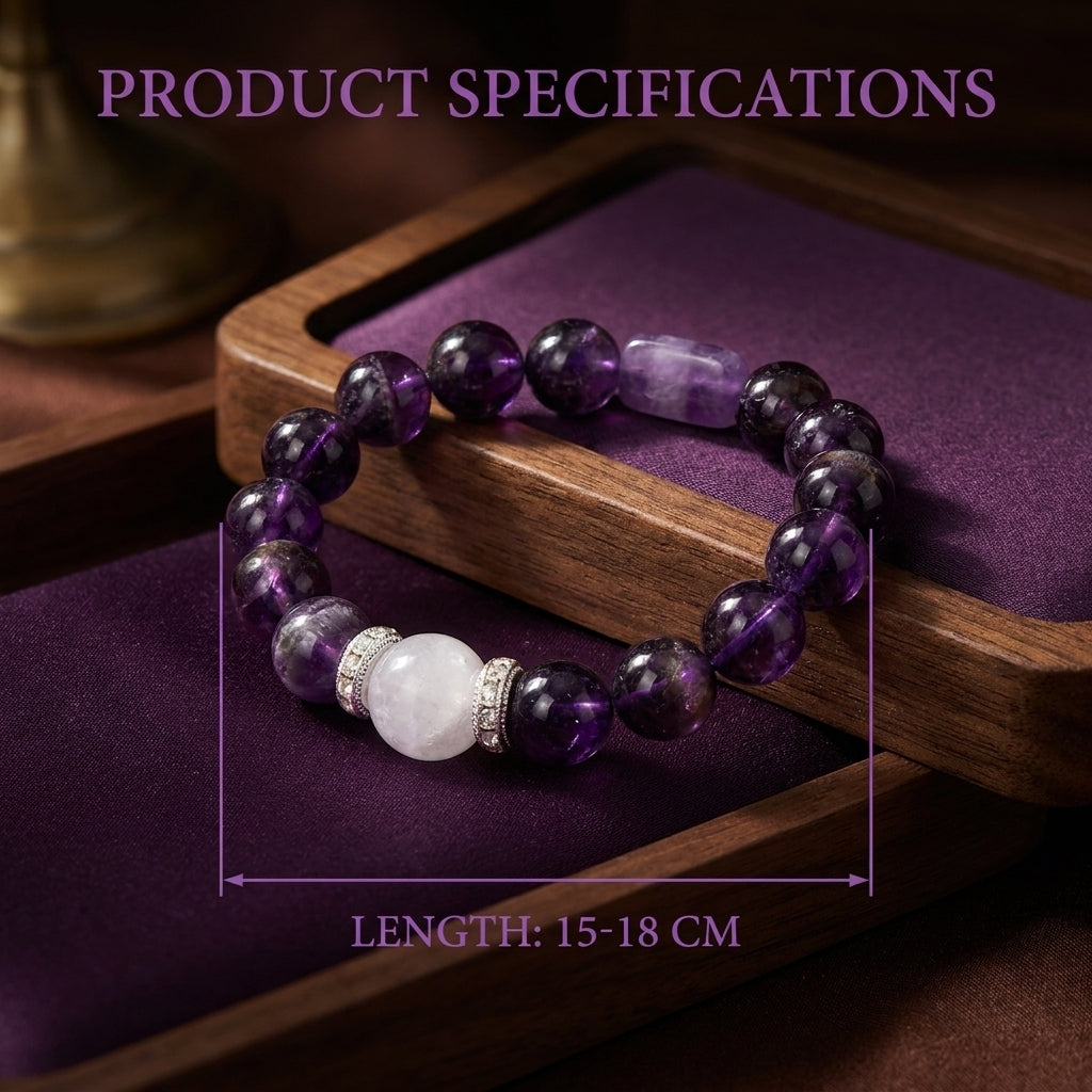 "Purple Dream" Amethyst Ghost Bracelet