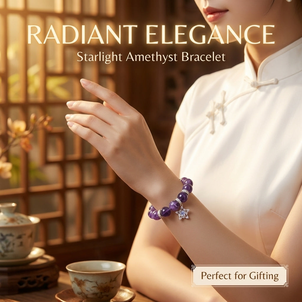 "Purple Star" Amethyst Bracelet
