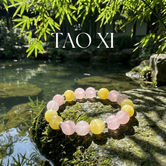 "Peach Sunshine" Rose Quartz x Citrine Bracelet