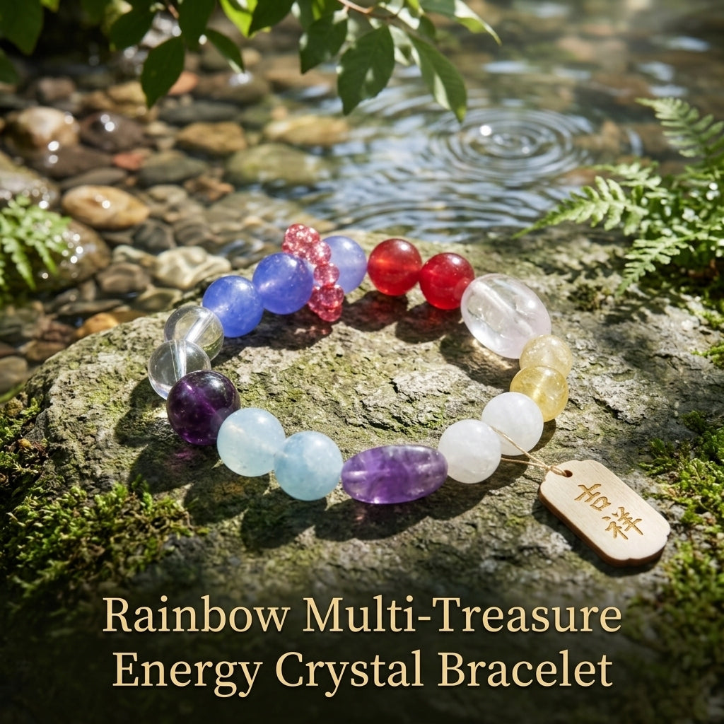 "Rainbow Radiance" Multicolor Crystal Bracelet